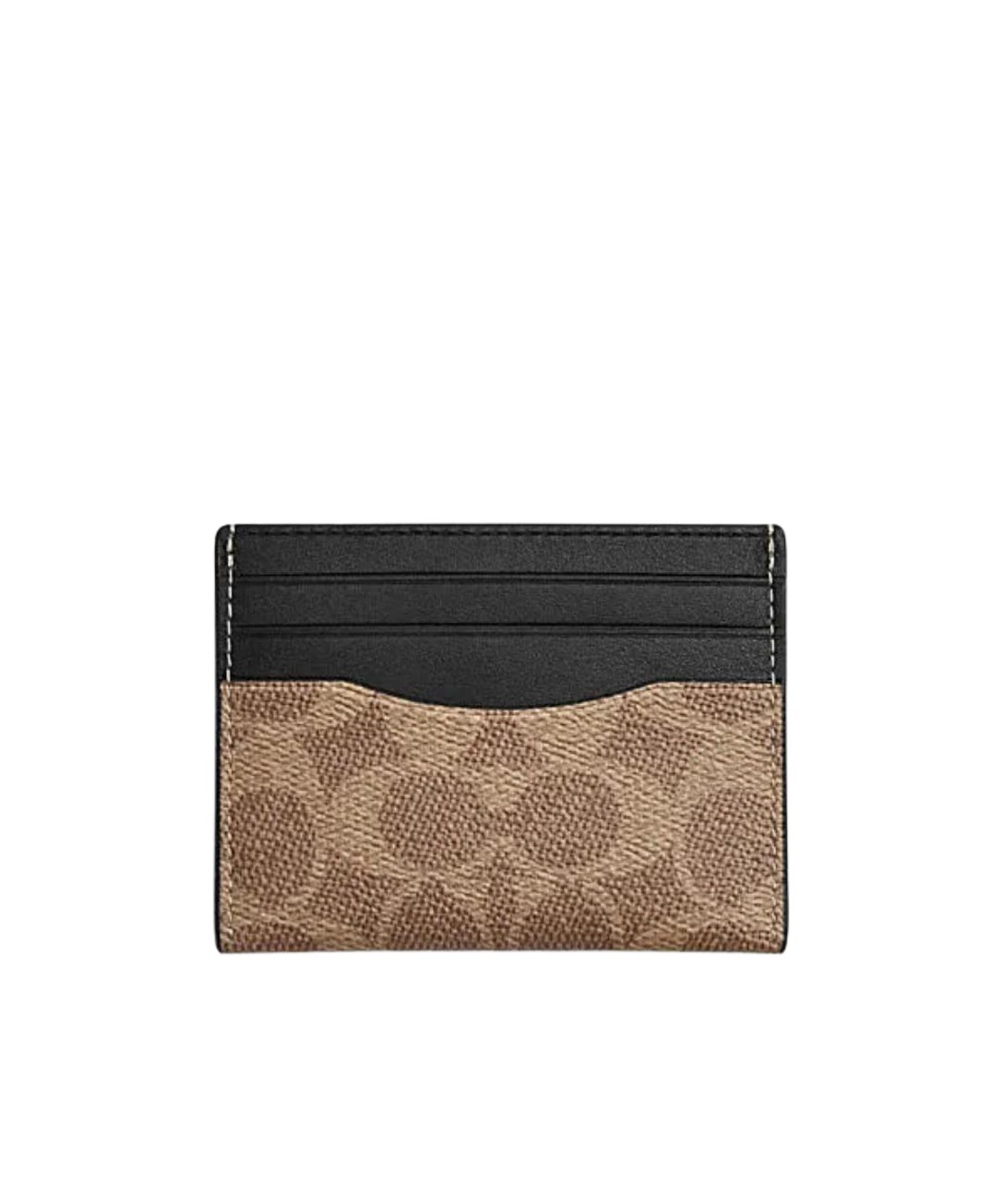 Coach Logo Card Holder In Brown