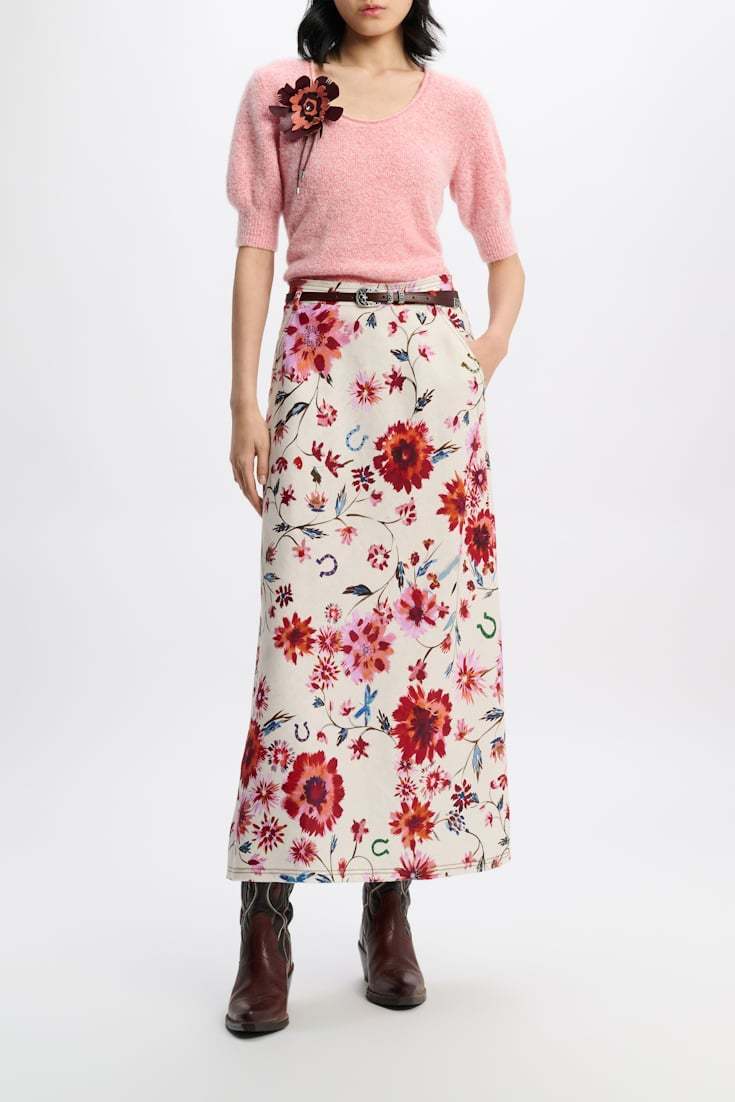 Dorothee Schumacher Cashmere Blend Short Sleeve Knit Top In Pink
