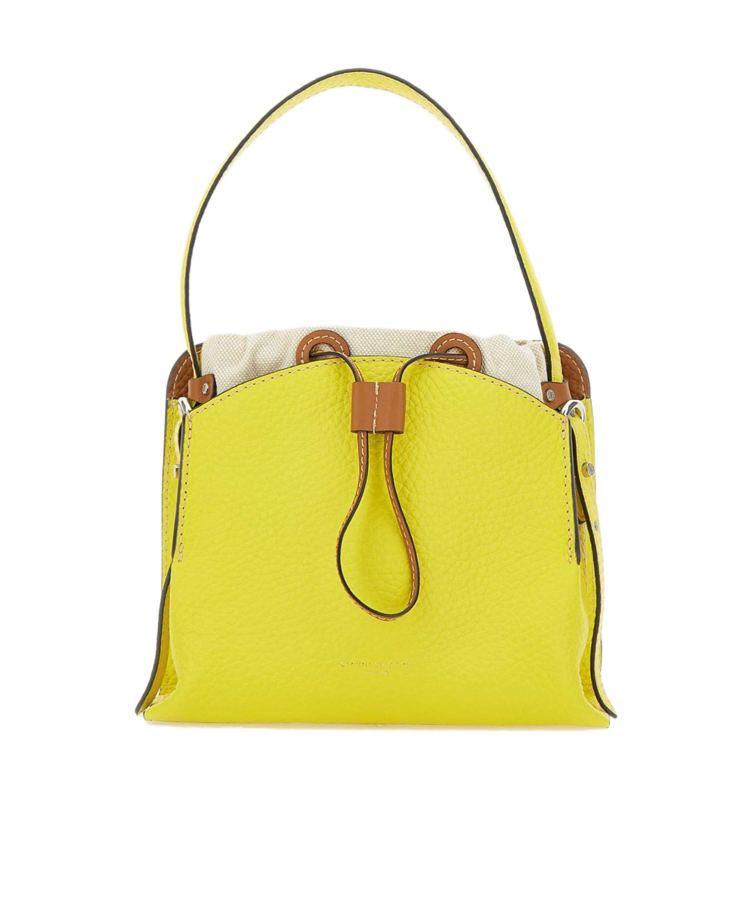 Gianni Chiarini Asia Logo Printed Tote Bag In Yellow
