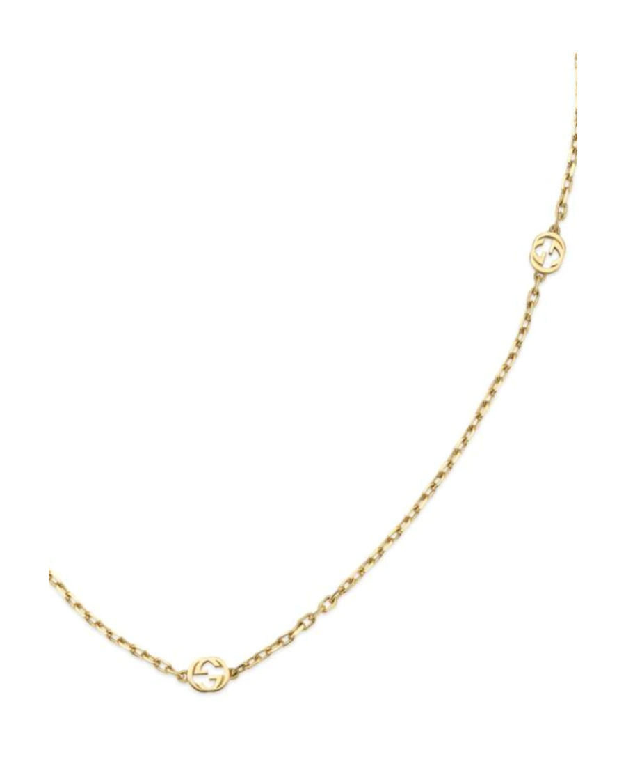 Gucci Interlocking G 18k Gold Chain Necklace In Yellow
