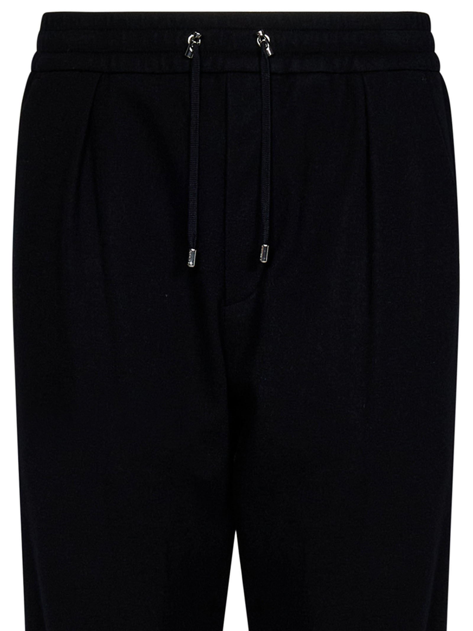 Shop Balmain Drawstring Tapered Track Pants In Black