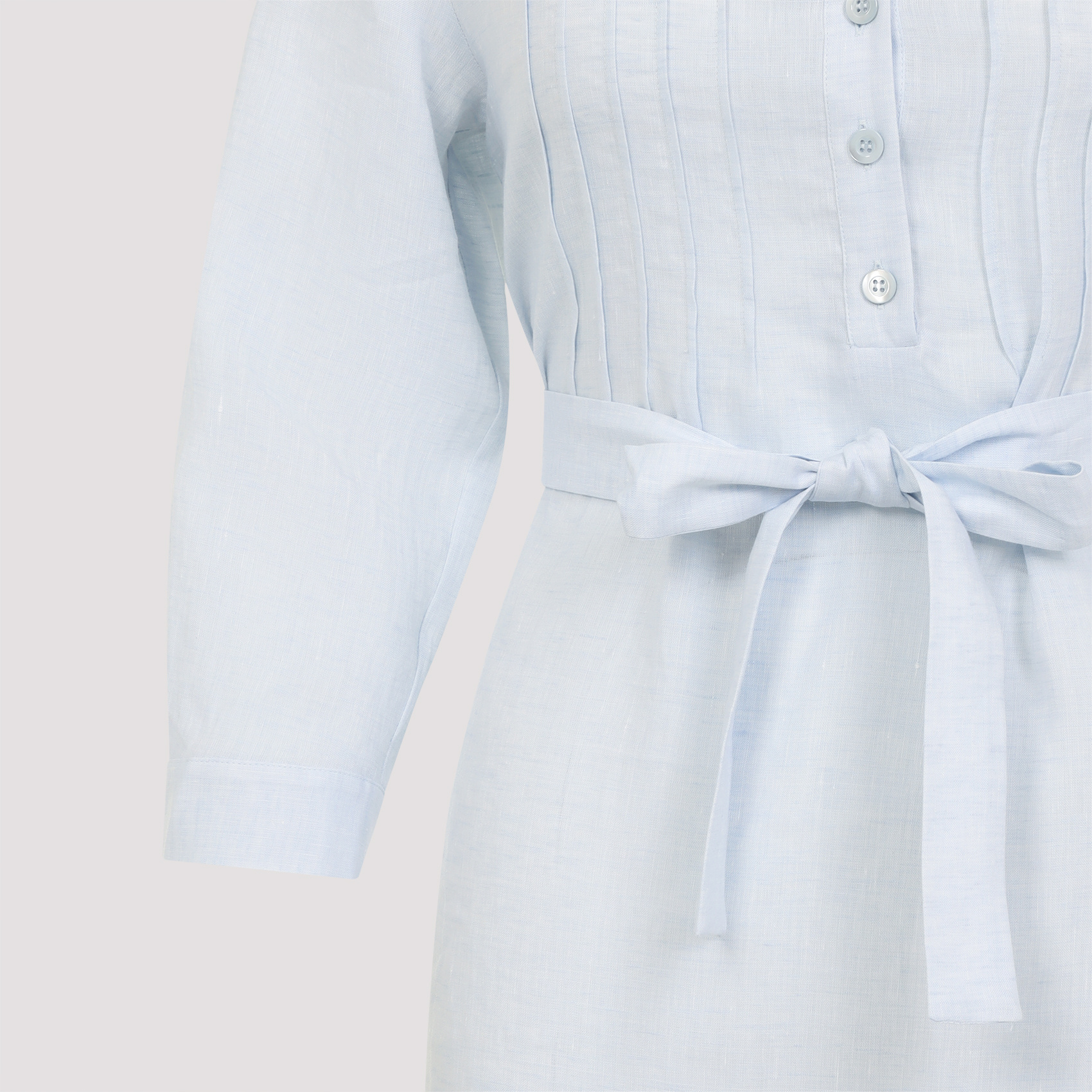 Peserico Chemisier Linen Midi Shirt Dress
