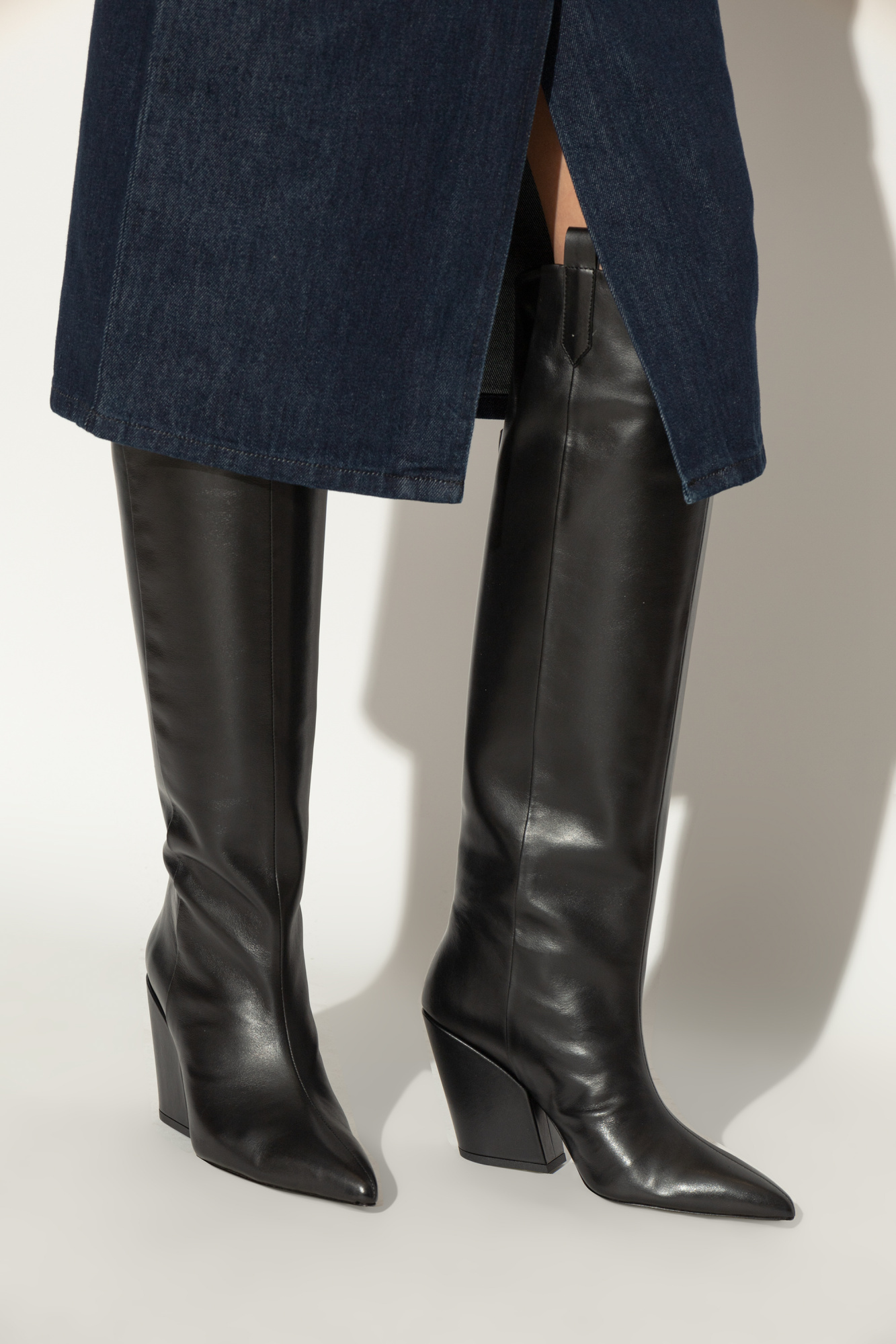 Iro Pointed Boots In Black
