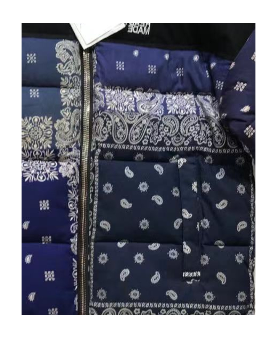 READYMADE BANDANA-PRINT PUFFER JACKET