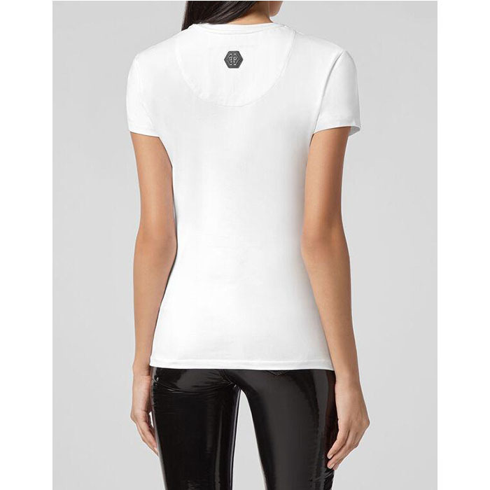 Philipp Plein Logo Details T-shirt In White