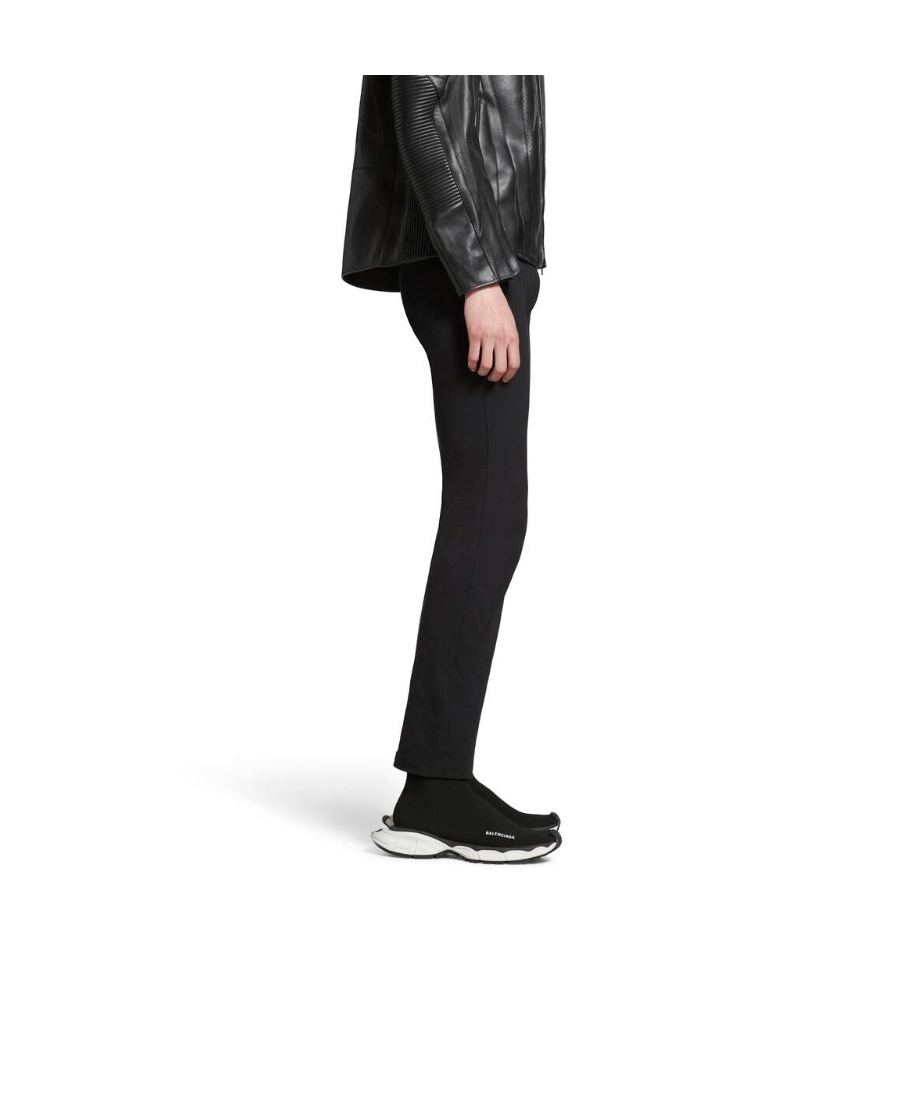 Balenciaga 3xl Sock Logo-print Stretch-knit Slip-on Sneakers In Black