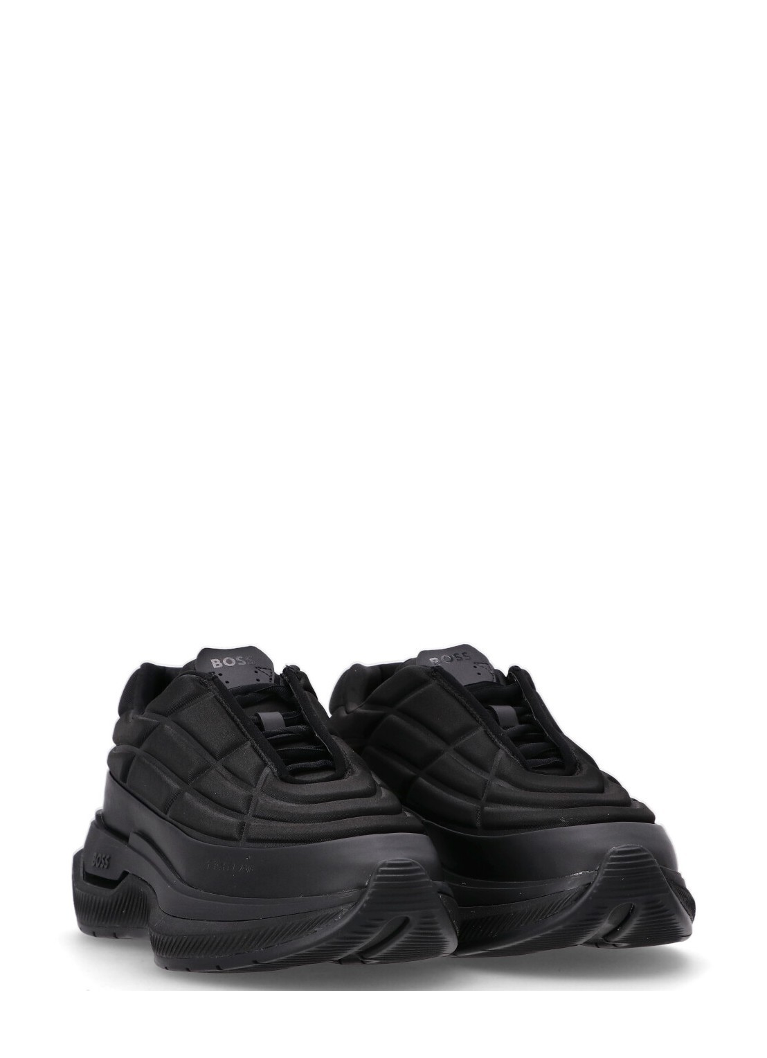 Hugo Boss Void Quilted Sneakers In Black