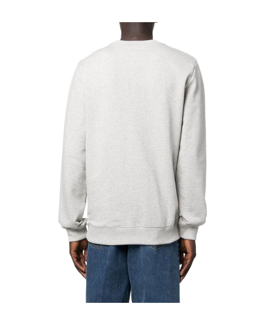 Apc Item Logo-print Cotton-jersey Sweatshirt In White