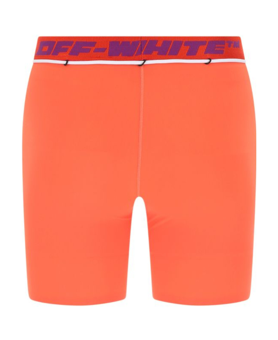 Off-white Orange Stretch Nylon Leggings Nd Off White Donna M In Red