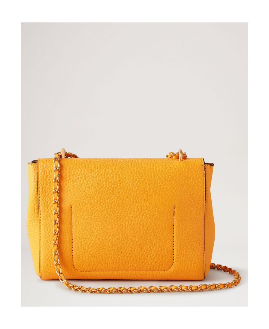 Mulberry Lily Leather Satchel Bag In Orange