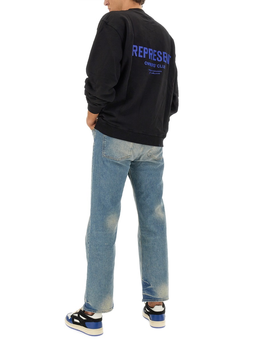 Represent Owners Club Logo-print Cotton Sweater