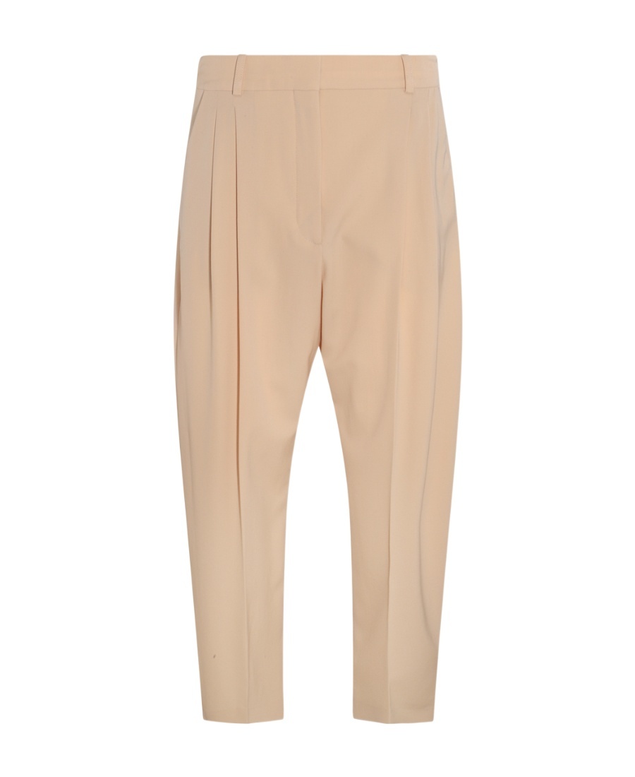 Stella Mccartney Logo Casual Pants In Neutral