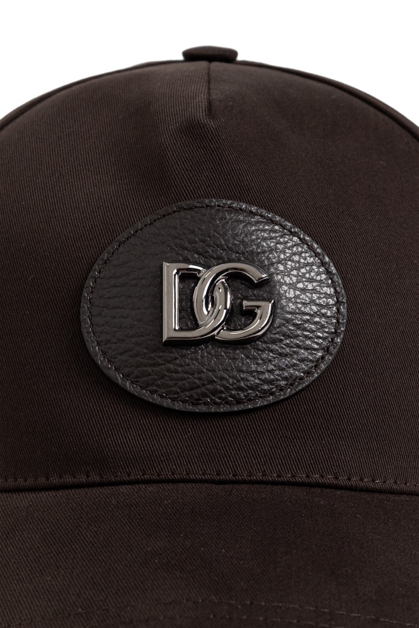 Dolce & Gabbana Logo Baseball Cap In Black