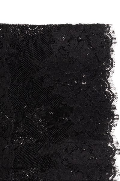 Dolce & Gabbana Lace Scarf In Black