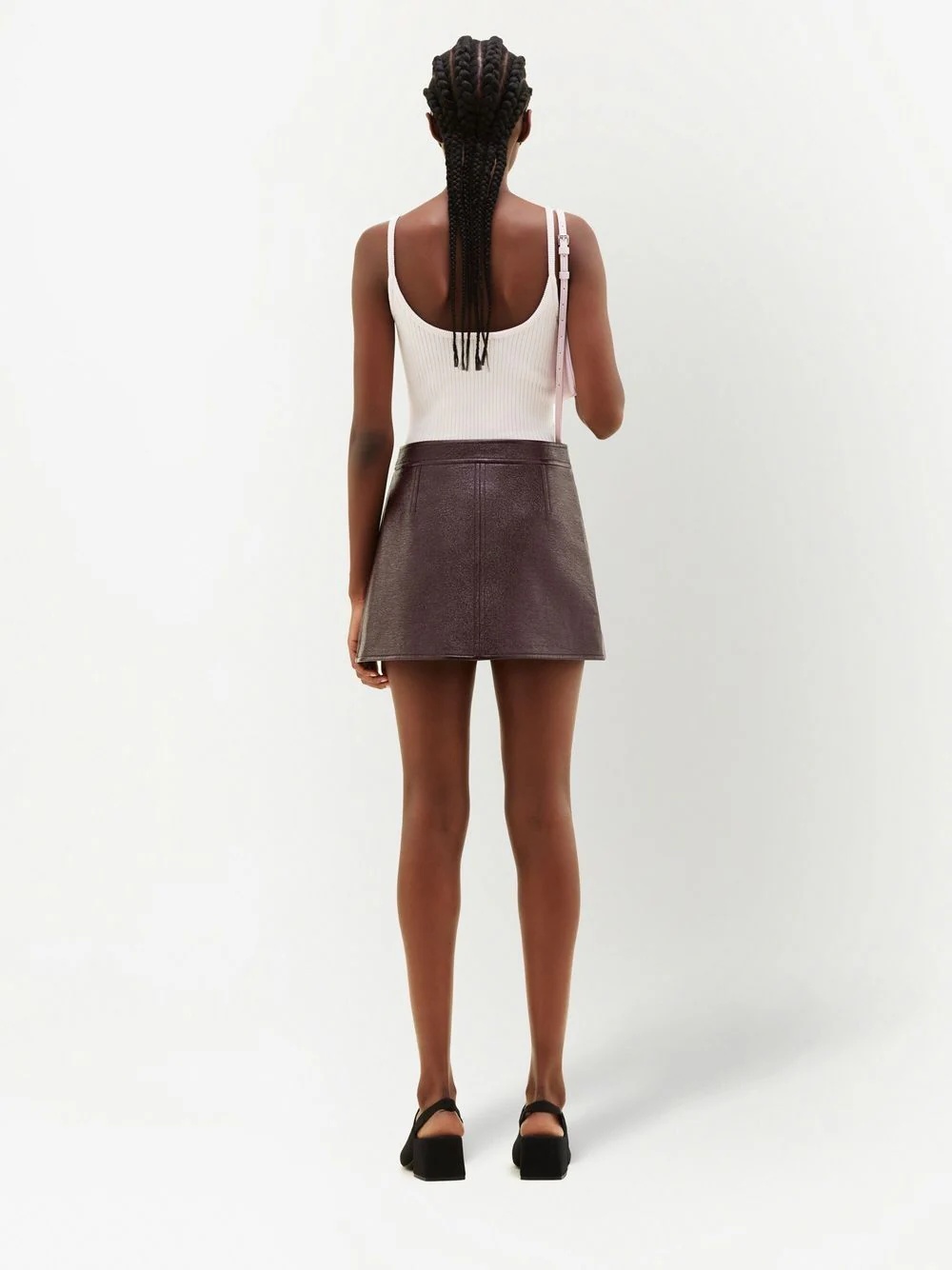 Shop Courrèges A-line Mini Skirt In Black