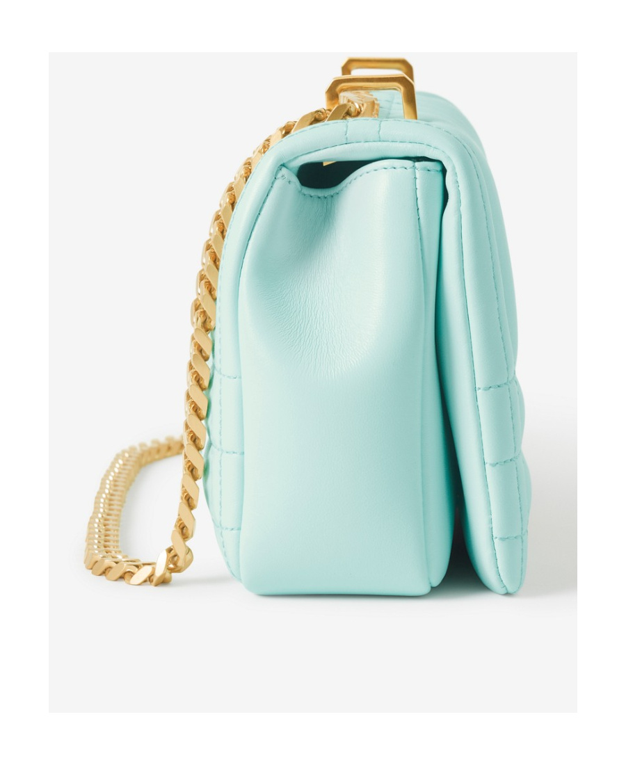 Burberry Small Lola Quilted Crossbody Bag In Blue