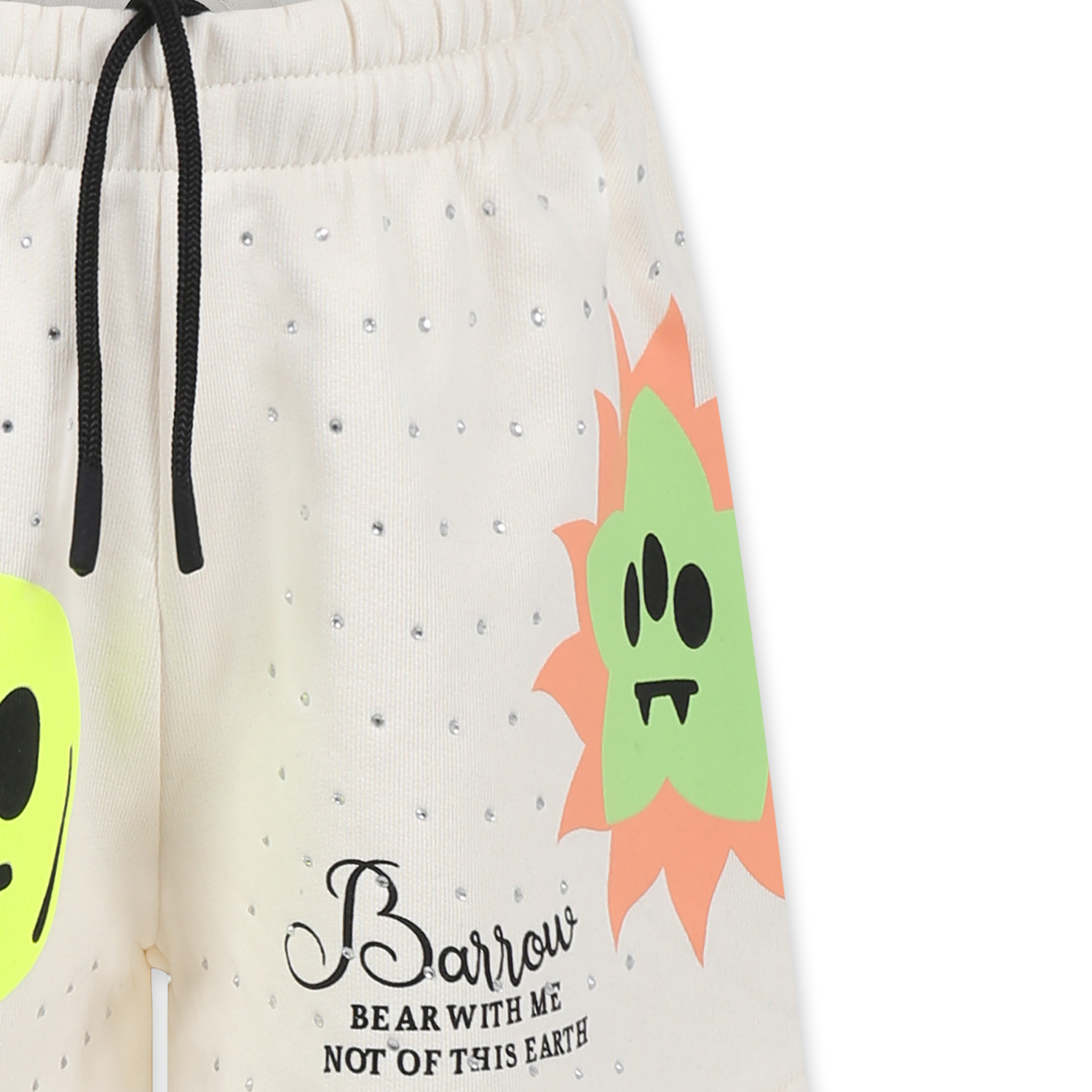 Barrow Pattern Shorts In White