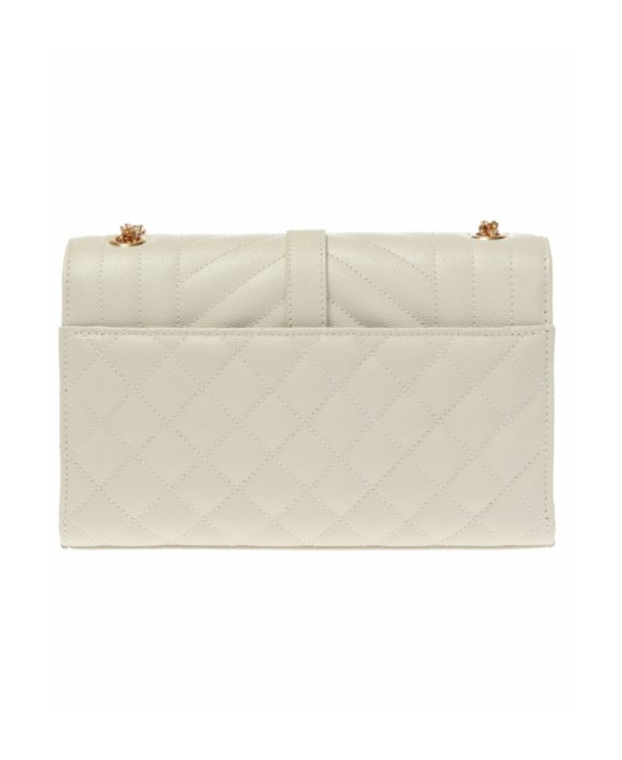 Saint Laurent Small Envelope Shoulder Bag In White