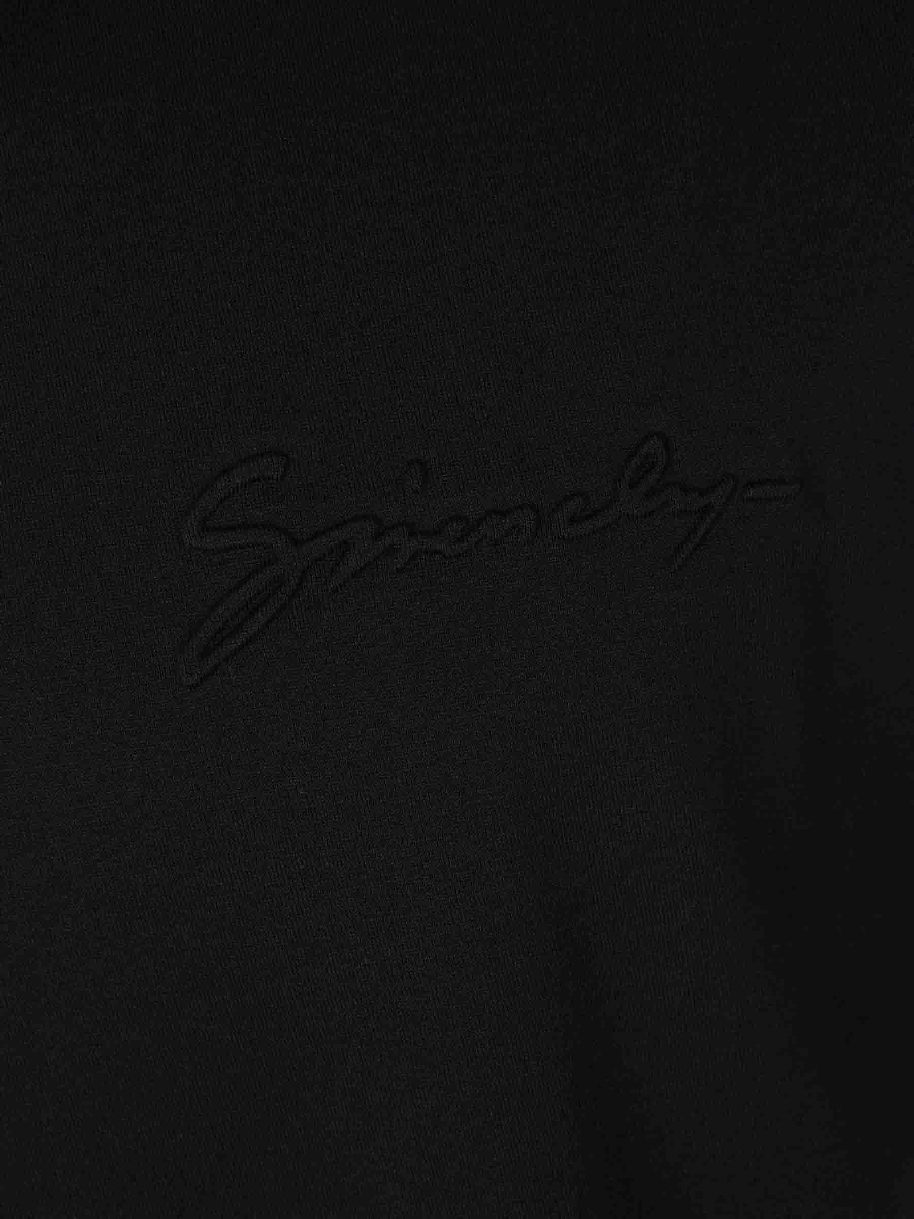 Givenchy Signature Logo Crewneck T-shirt In Black