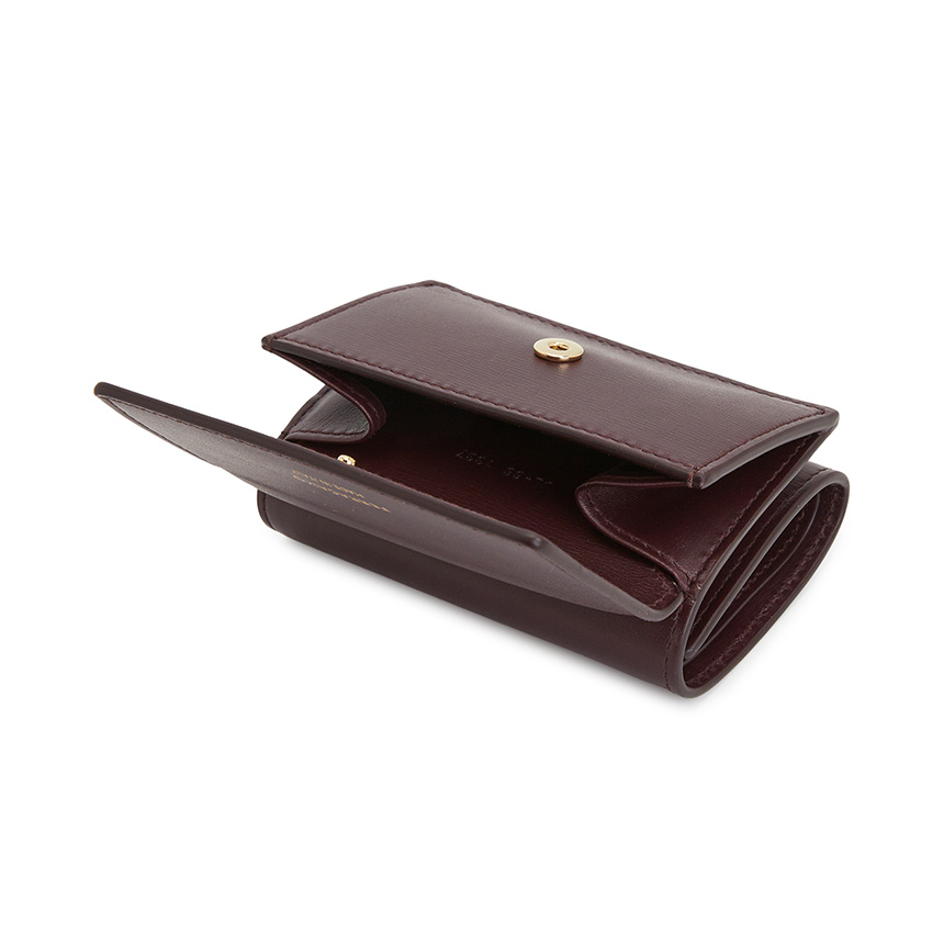 Ferragamo Printed Logo Wallet In Red