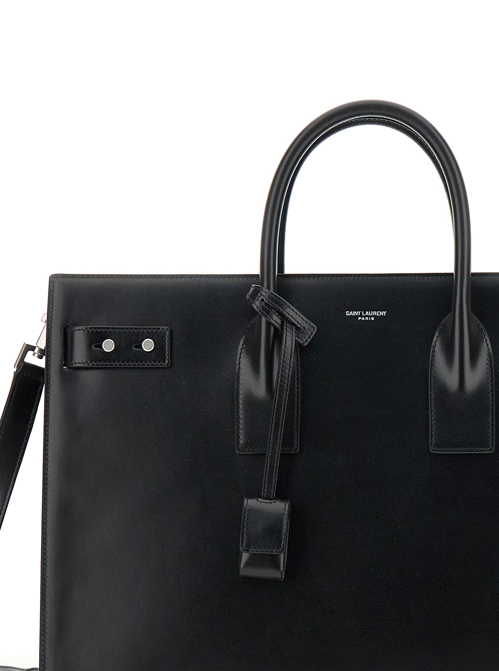 Saint Laurent Double Handle Shoulder Bag In Black