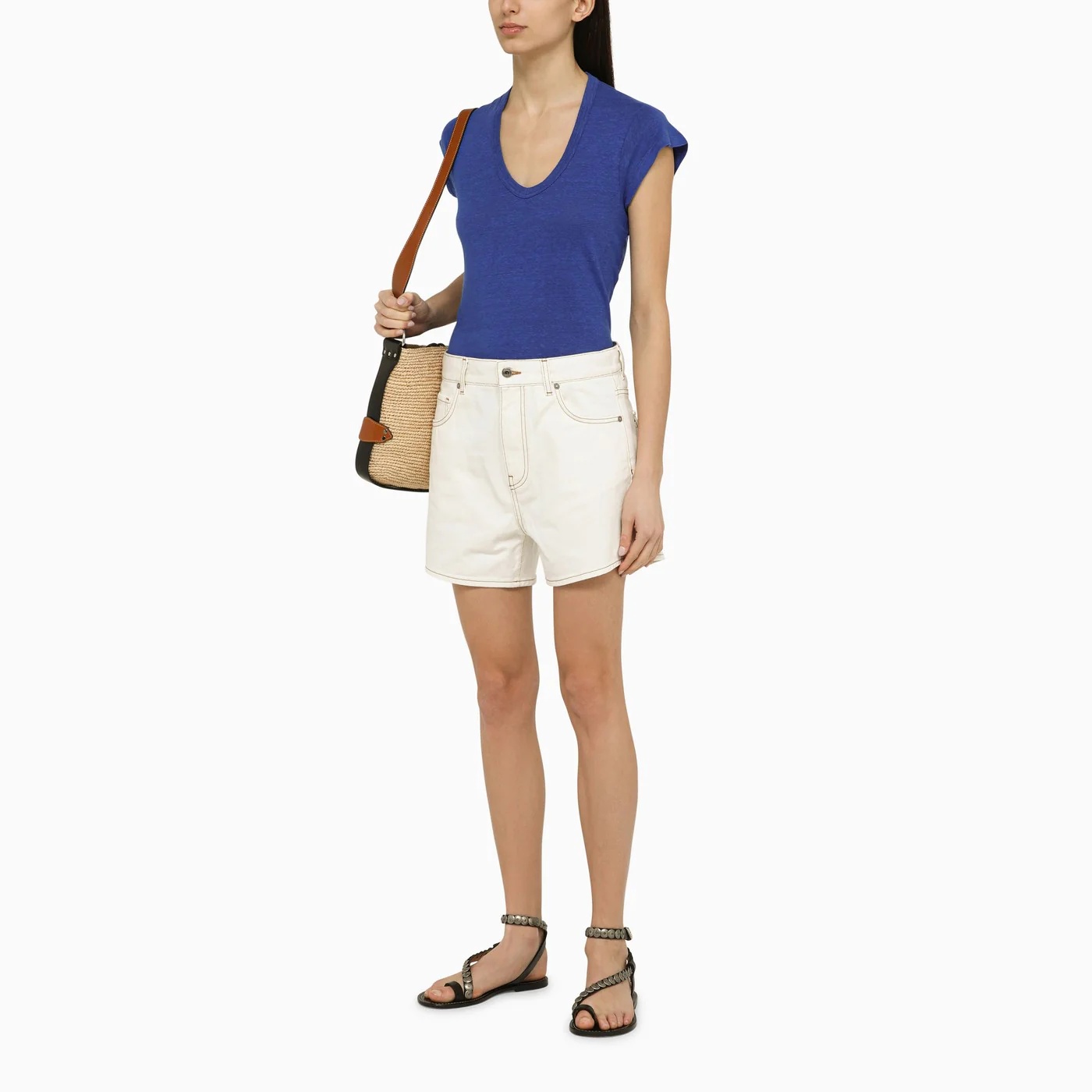 Shop Isabel Marant Étoile Zankou T-shirt In Blue
