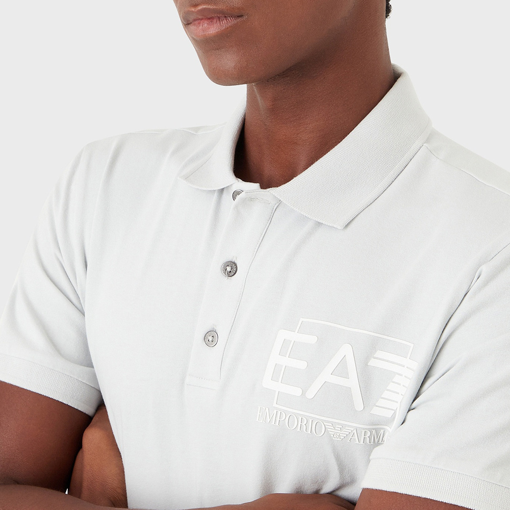 EA7 COLOR COLLISION LOGO POLO SHIRT