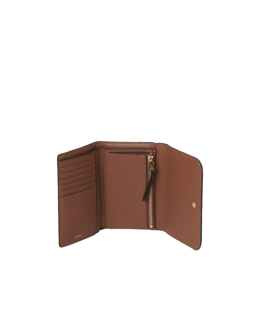 Chloé Marcie Medium Compact Wallet In Brown