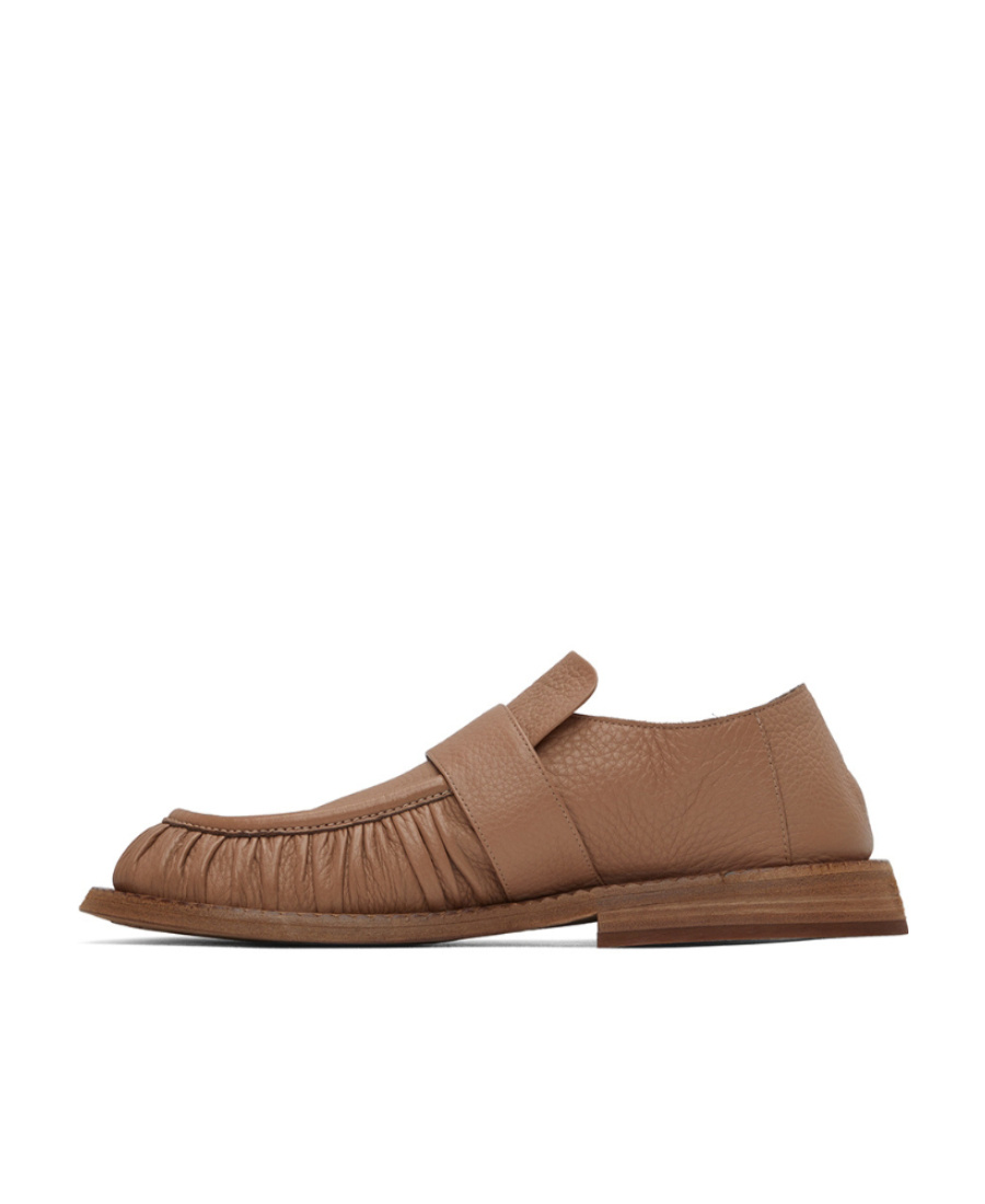 Marsèll Ruched-detail Slip-on Loafers In Brown