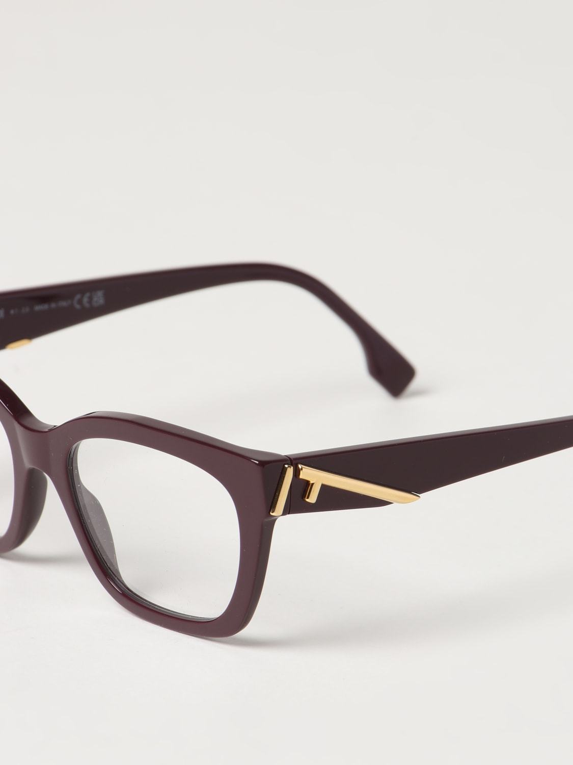 Fendi Ff-plaque Square-frame Glasses In White