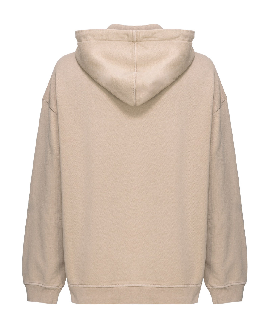 Pinko Sweatshirt With Embroidered Logo In Nude