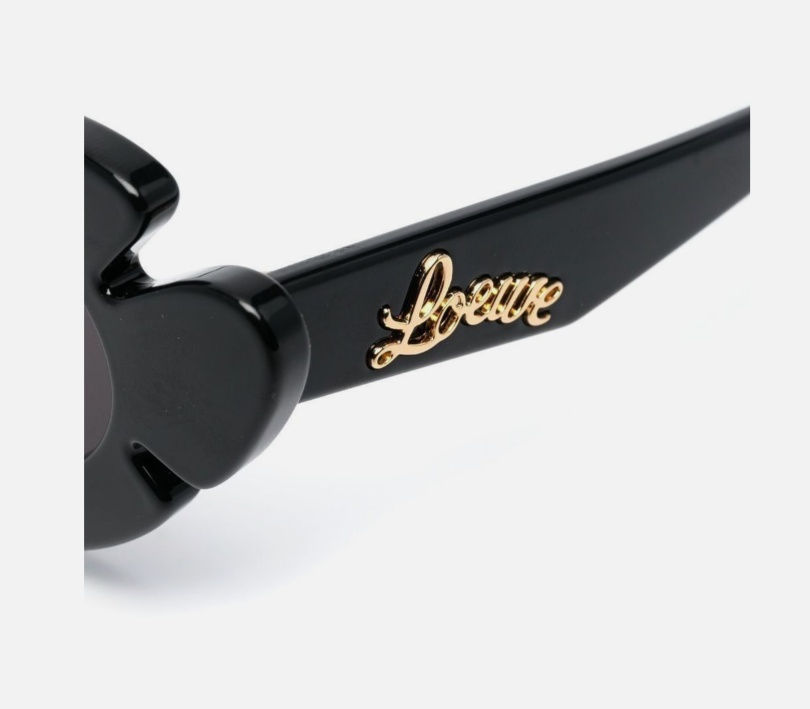 Loewe Women Flower Sunglasses In Black