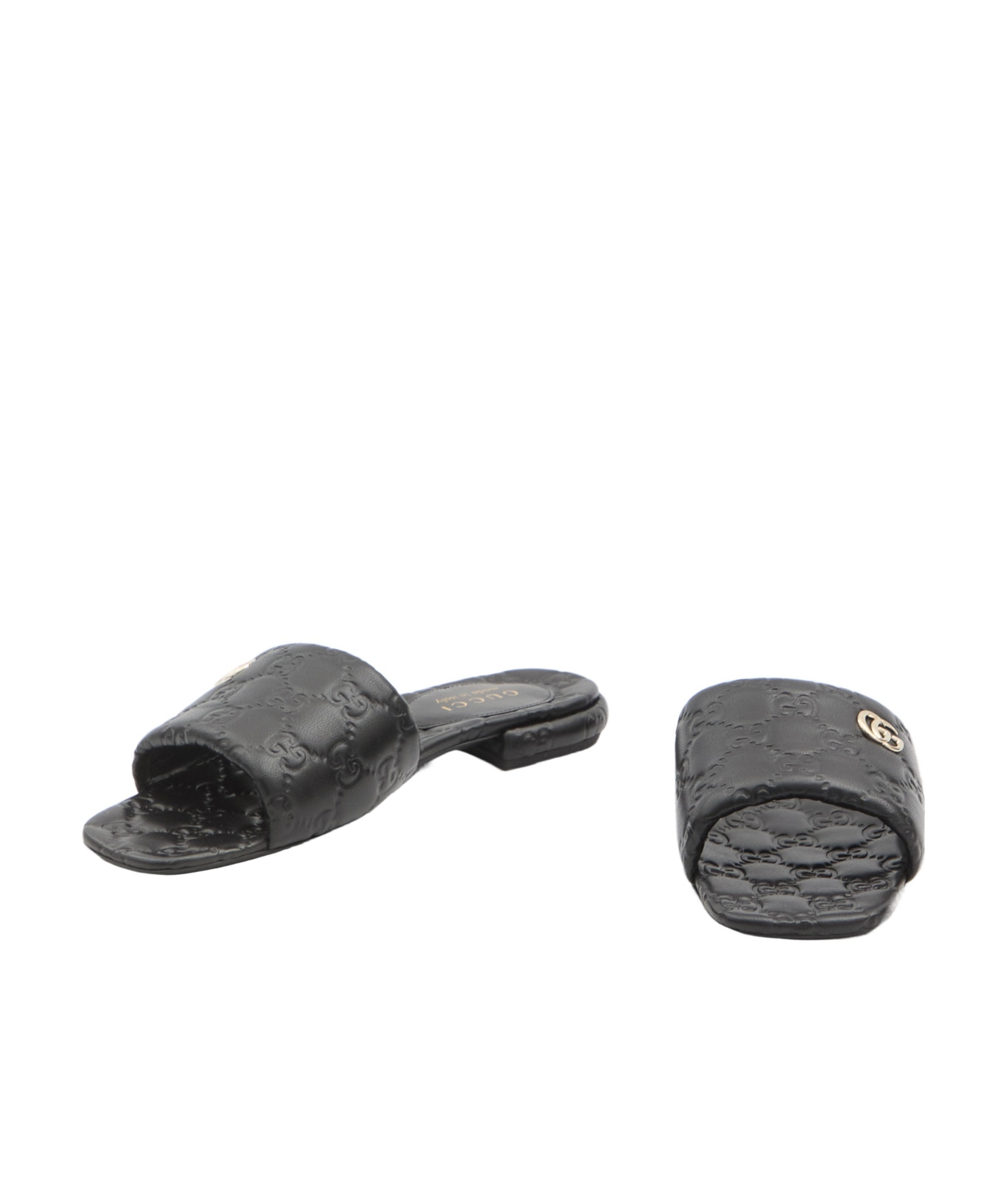 Gucci Gg Slide Sandals In Black