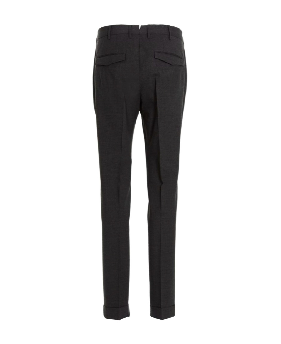 Pt Torino Belt-loop Casual Pants In Black
