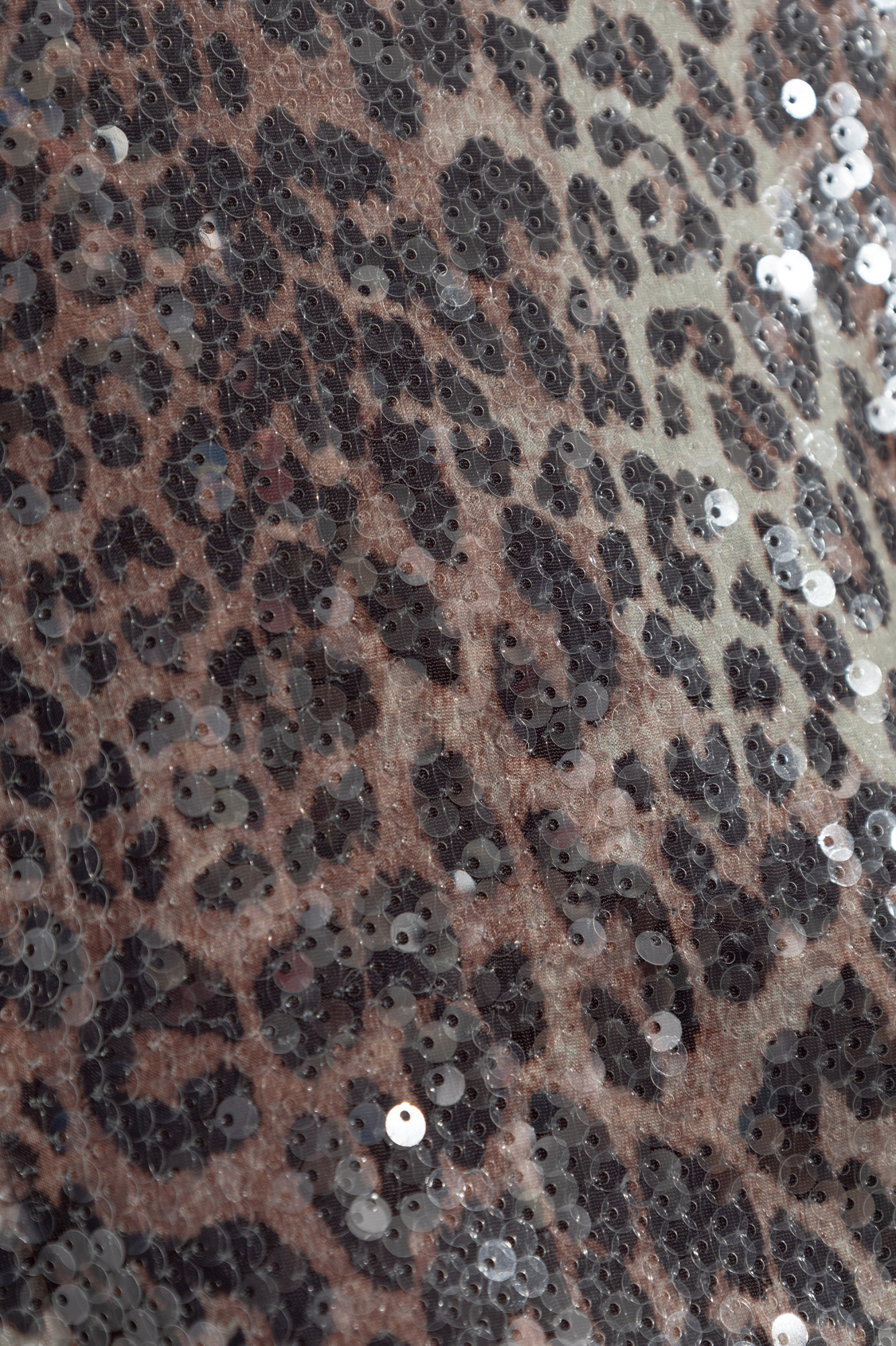 Ganni Leopard-print Blouse In Gray