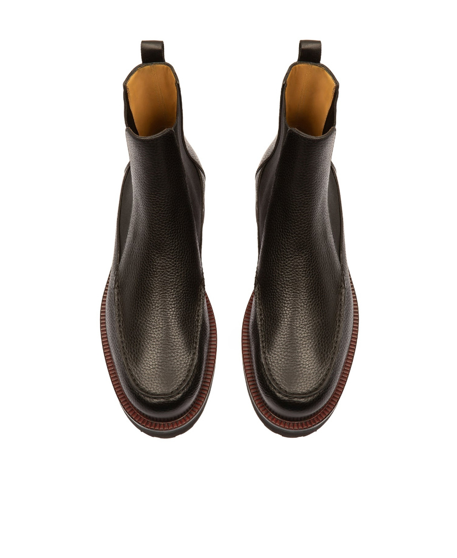 Bally Noiry Round-headed Boots In Black