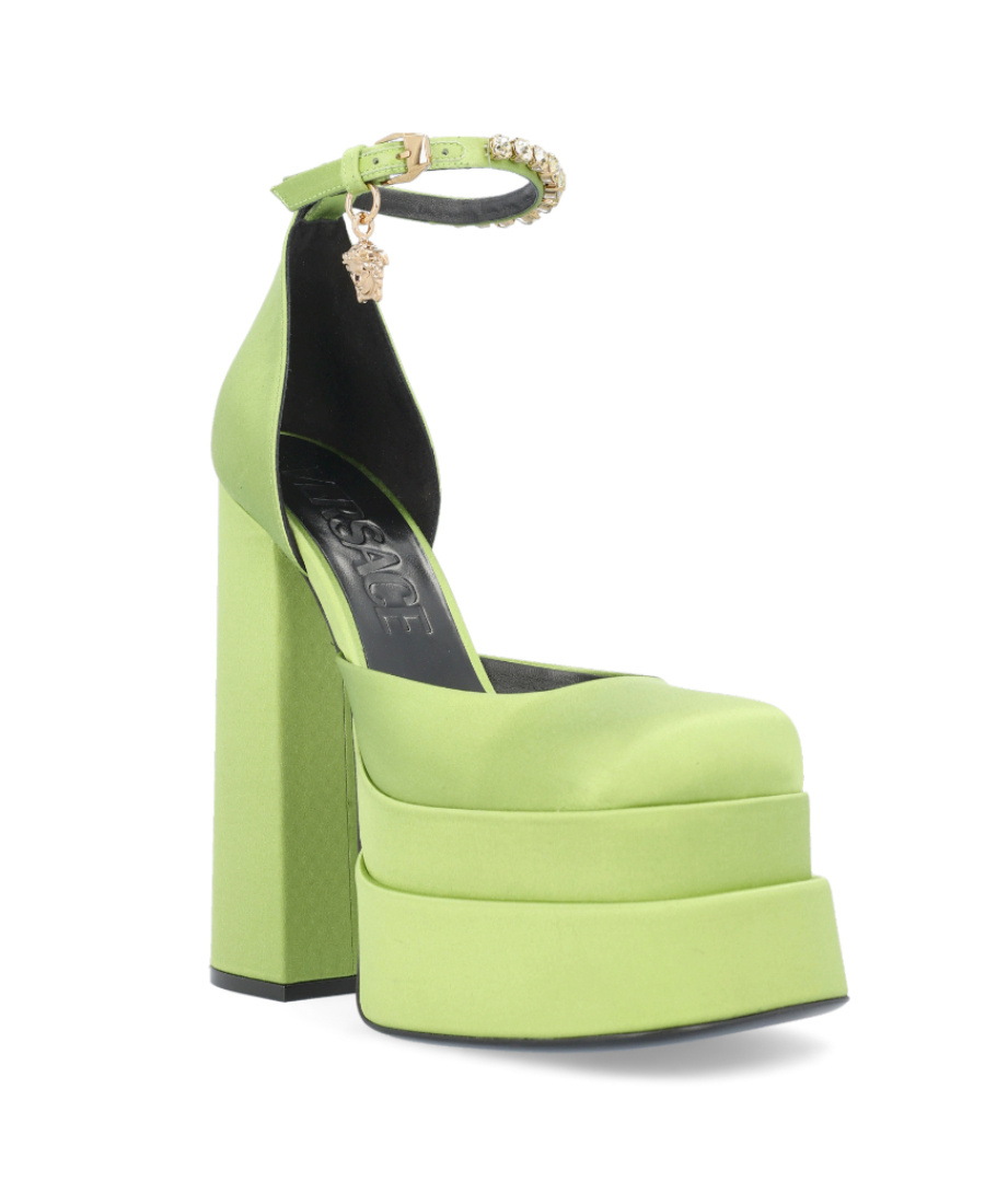 Versace Medusa Aevitas 155mm Pumps In Green