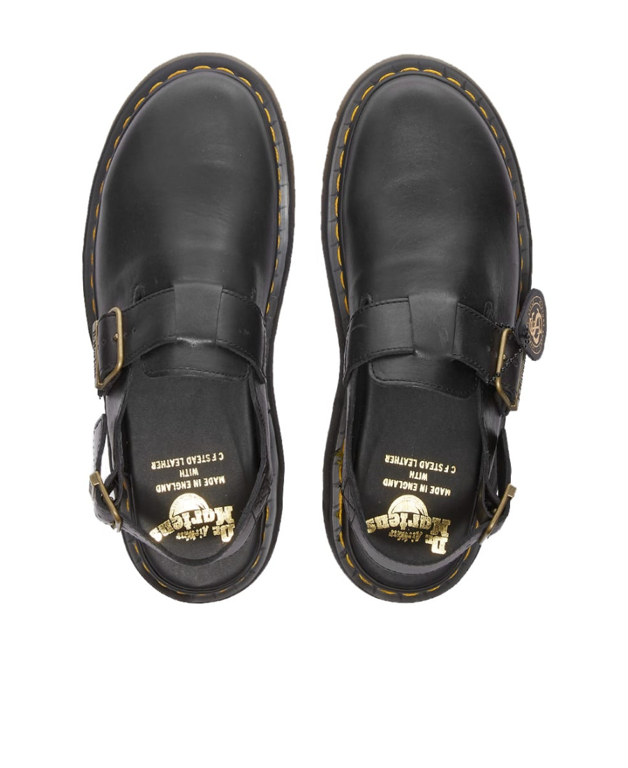 Dr. Martens' Jorge Made In England Leder Slingback Slip-ons Sandalen In Black