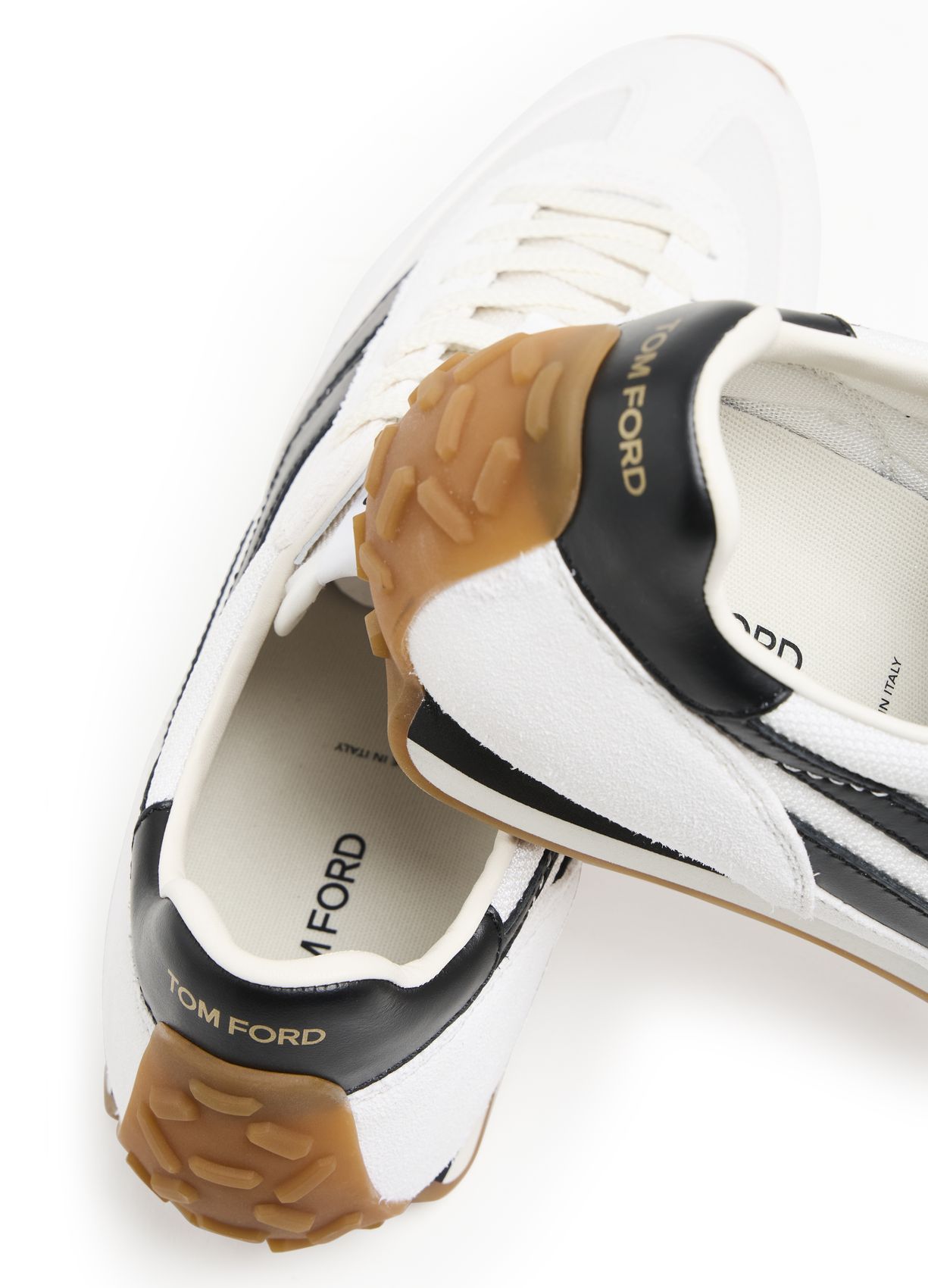 Shop Tom Ford Lace-up Sneakers In White