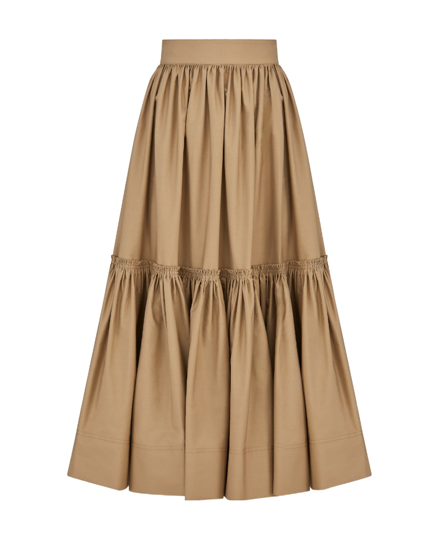 Dior Flared Skirt In Nude