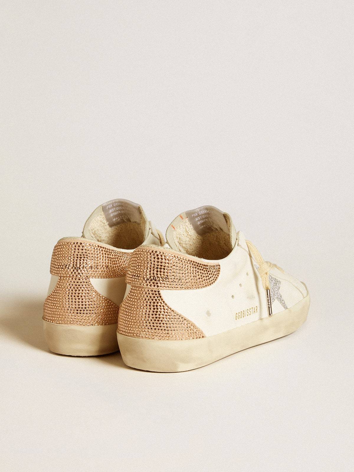 Golden Goose Super-star In Leather With Swarovski Crystal Star And Heel Tab In Brown