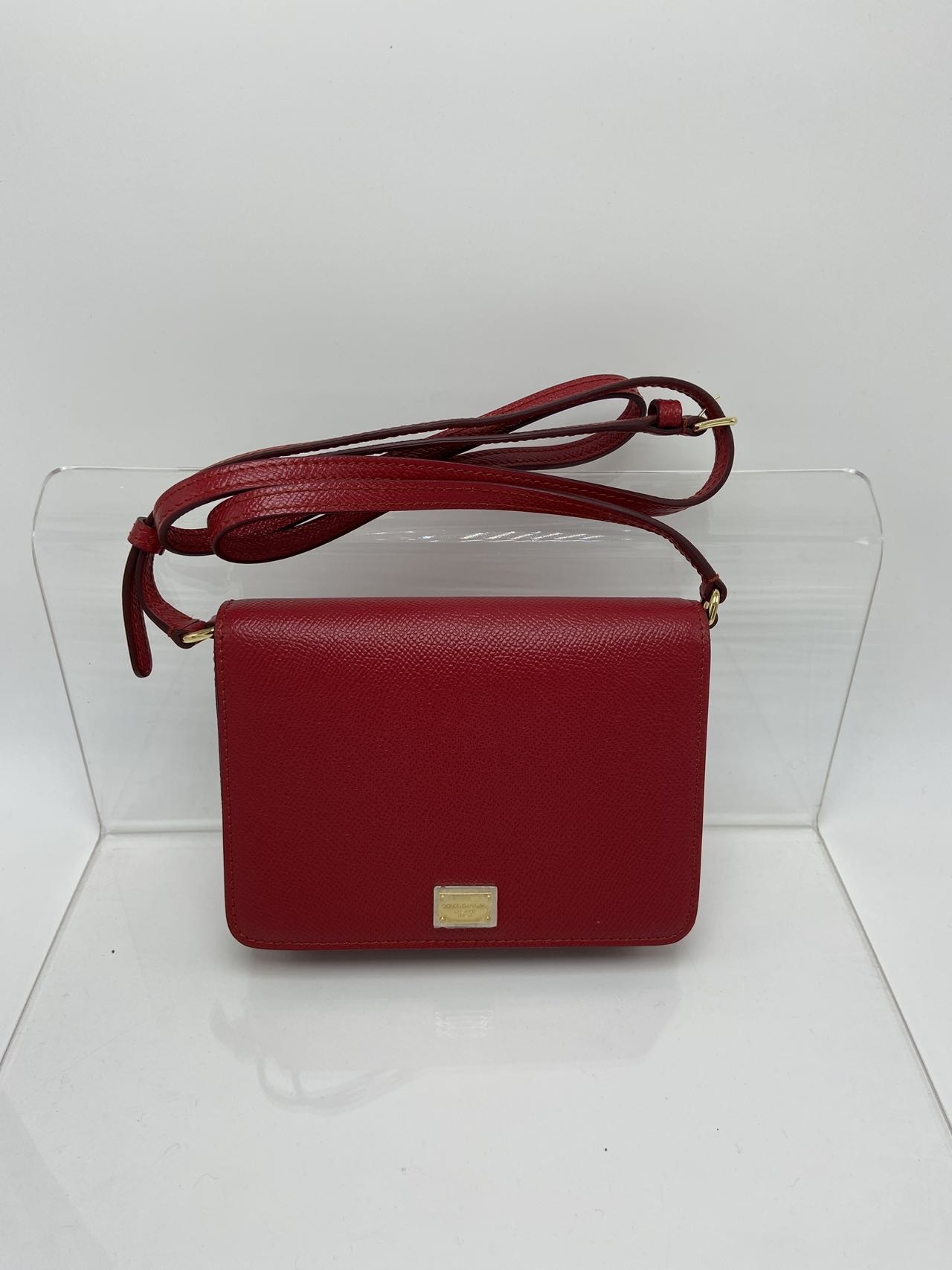 Dolce & Gabbana Flap Shoulder Bag In Red