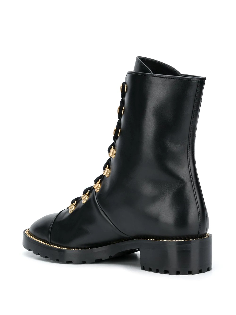 Stuart Weitzman Kolbie Lace-up Boots In Black