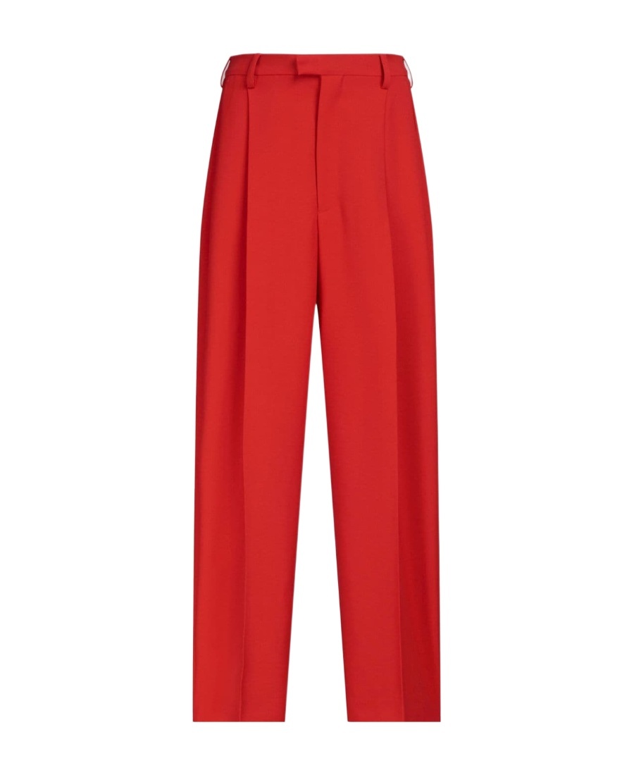 Marni Pressed-crease Tapered Trousers In Gray