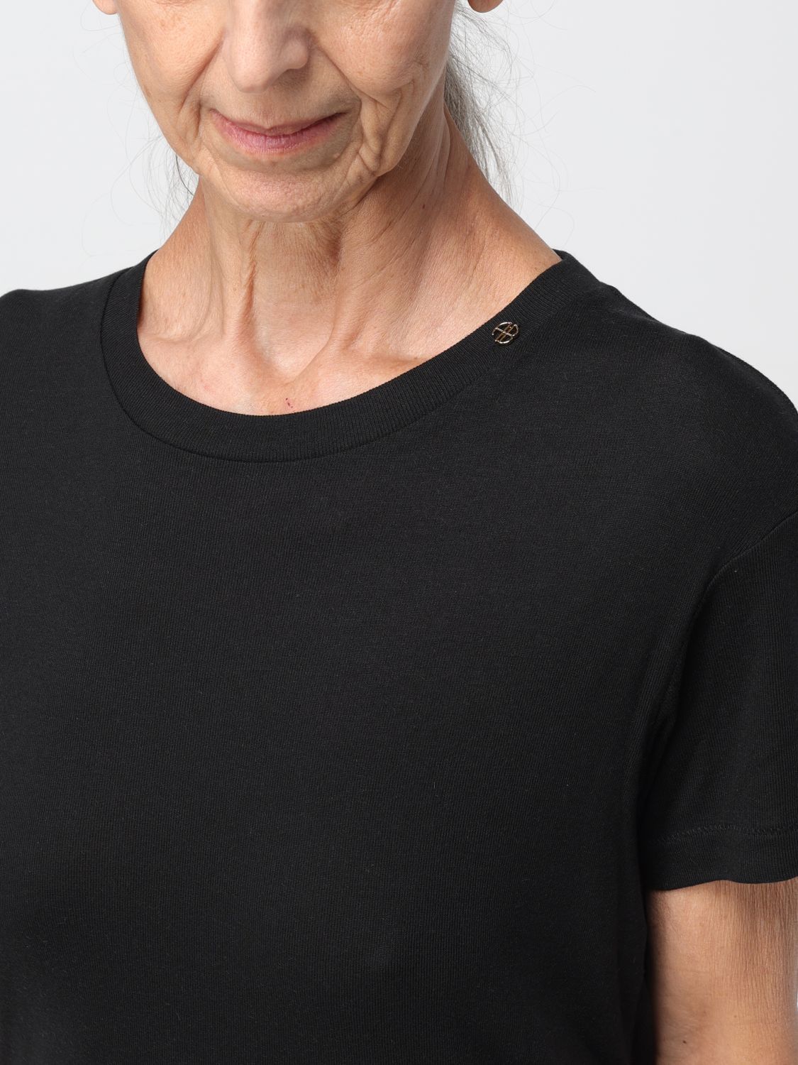 ANINE BING LOGO LOGO SHORT SLEEVE T-SHIRT