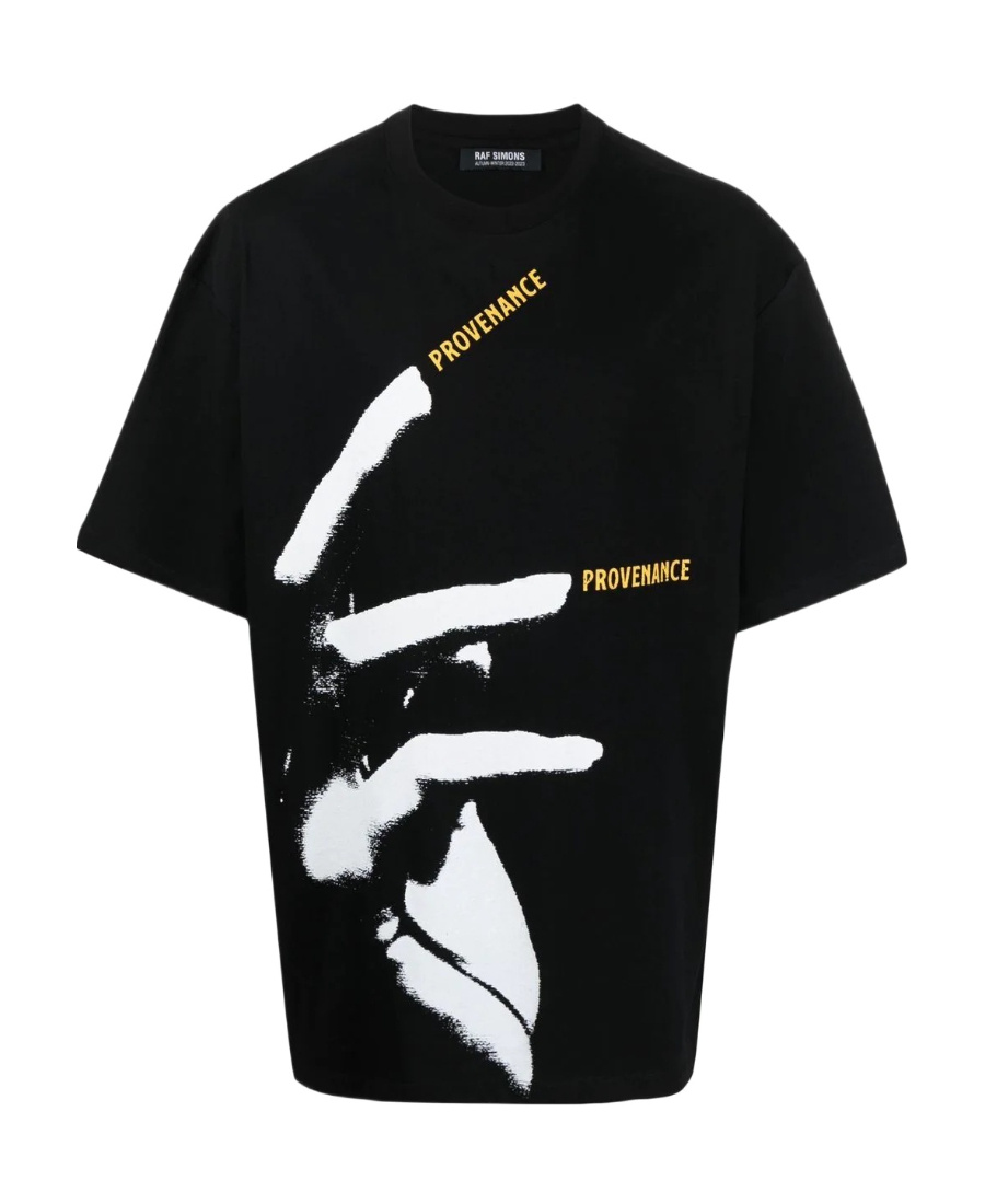 Raf Simons Graphic-print T-shirt In Black