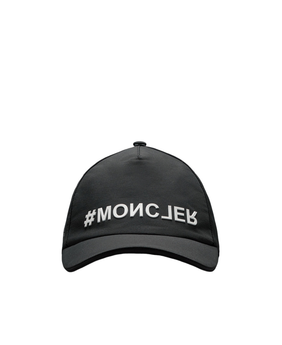 Moncler Logo-embossed Curved-peak Cap In Black
