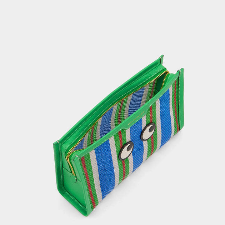 Anya Hindmarch Patterned Clutch In Green