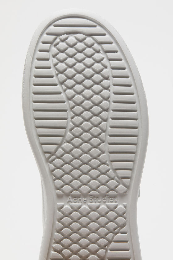 Shop Acne Studios Touch-strap Platform Sneakers In White