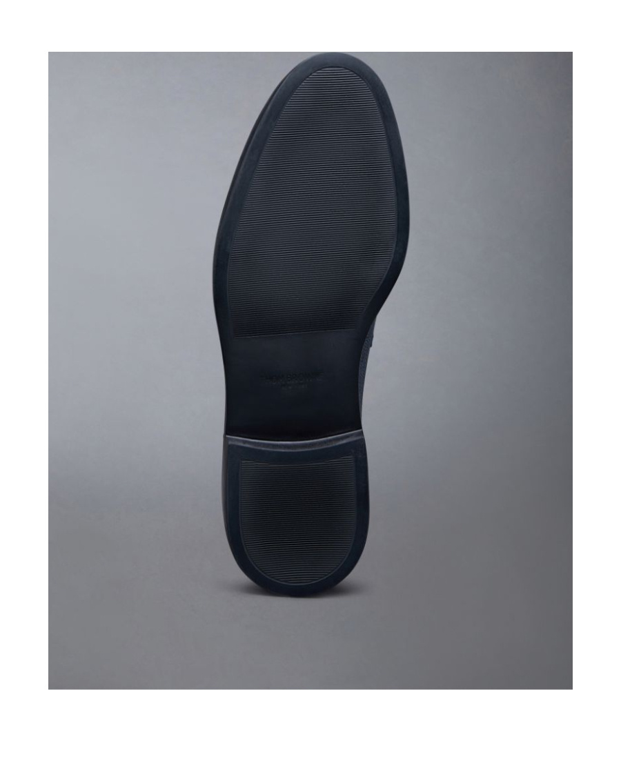 Thom Browne Classic Penny Leather Loafers In Blue